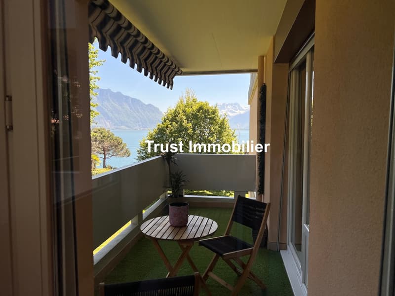 3002. En exclusivité : Appartement 3 pièces rénové Vue lac Clarens (2)