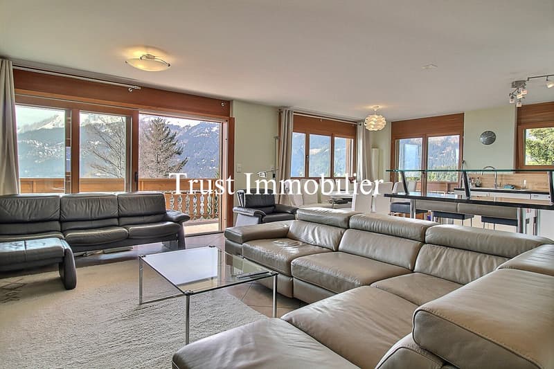 4007. Bel Appartement avec large vue montagnes (2)