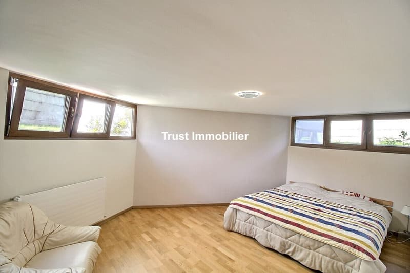 6029. VESSY : VILLA D'ARCHITECTE RÉNOVÉE AVEC VUE SALEVE (10)