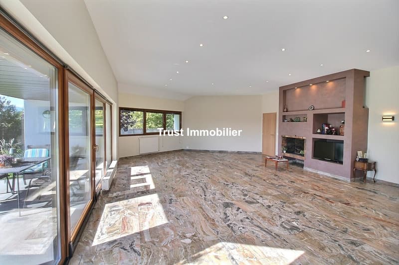 6029. VESSY : VILLA D'ARCHITECTE RÉNOVÉE AVEC VUE SALEVE (6)