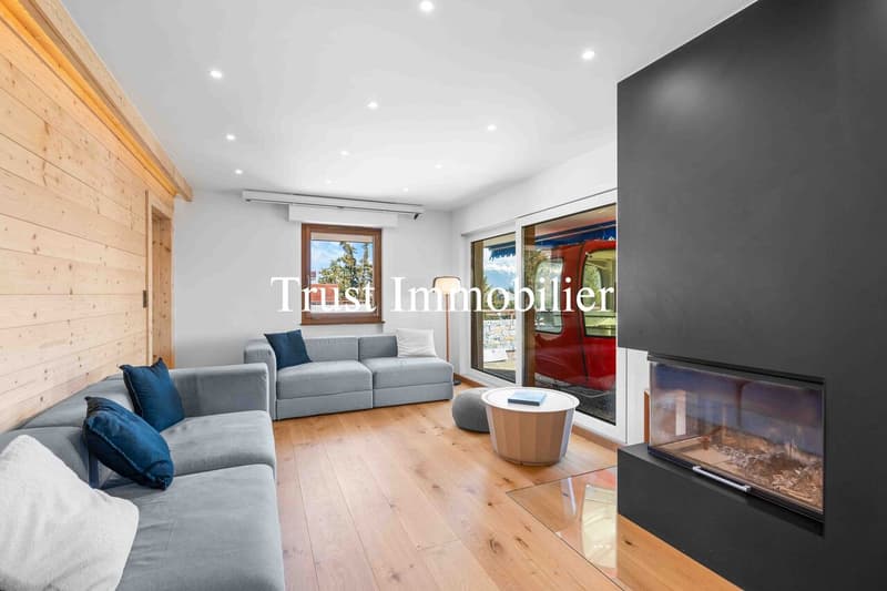 Appartement en attique + Studio, à 1km du centre de Crans (5)
