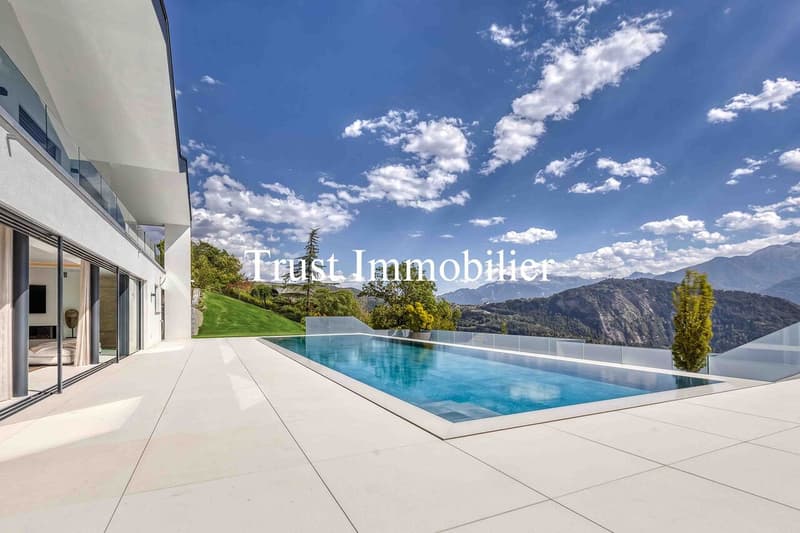 6006. RARE. Villa d'exception avec vue sur les Alpes (Ayent) (4)