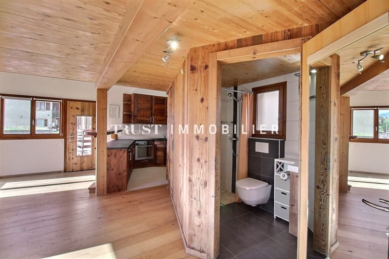 LUC / AYENT - MAGNIFIQUE GRANGE RÉNOVÉE AVEC MAISON VILLAGEOISE (2)