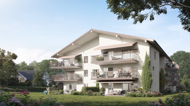 Appartement 1.5 pièces neuf avec balcon au cœur de Dompierre FR (1)