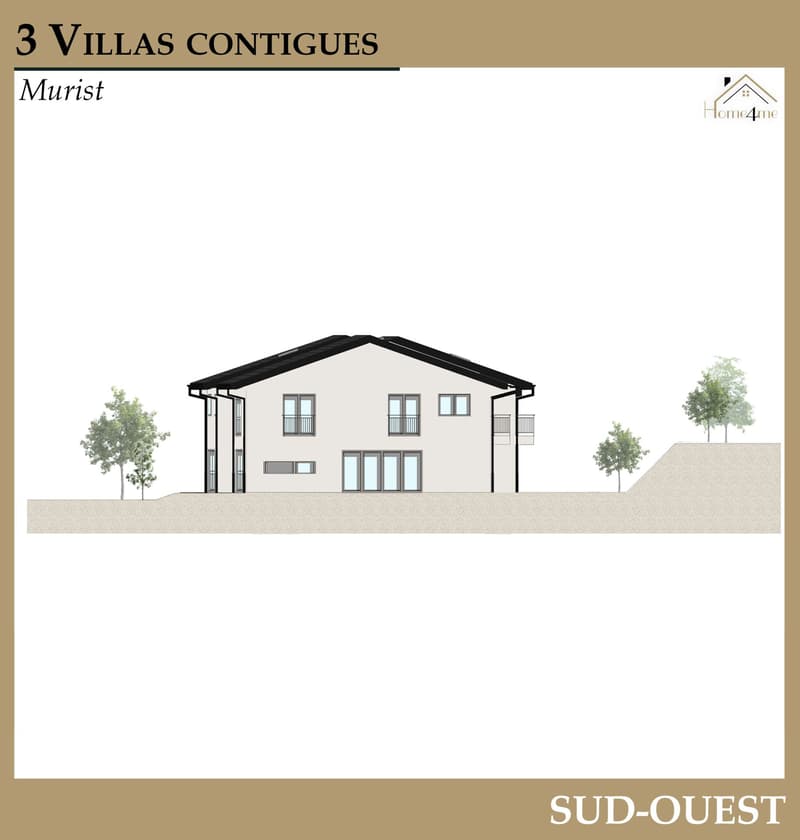 A vendre magnifique villa de 3.5 pces sur la commune de Murist (12)