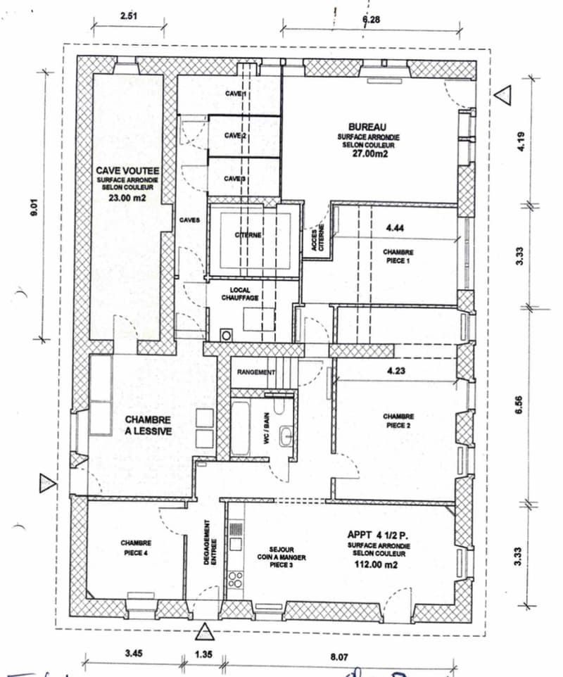 Plan rez-de-chaussée