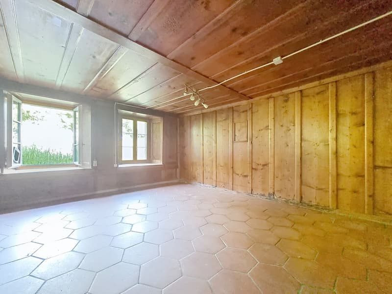 BRENLES, Ferme 5.5 p. de 1851 à rénover avec terrain agricole de 6000m2 potentiel. (5)