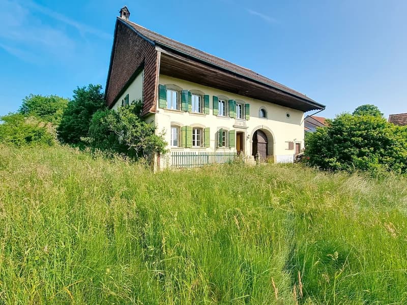 BRENLES, Ferme 5.5 p. de 1851 à rénover avec terrain agricole de 6000m2 potentiel. (1)
