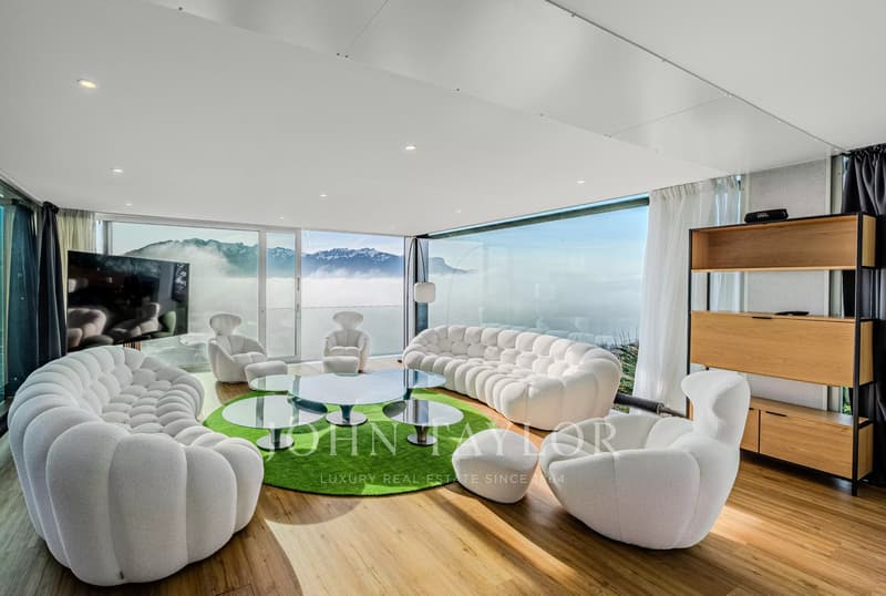 Villa d'architecte avec panorama lac & Alpes (2)