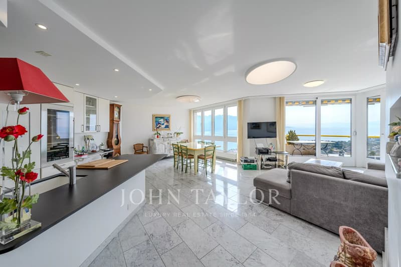 Appartement au dernier étage avec vue panoramique sur le lac à Chernex (2)