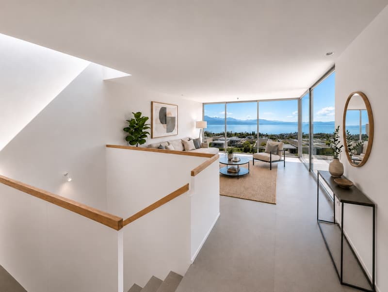 Magnifique maison mitoyenne de 6.5 pièces à Lutry avec vue imprenable (2)