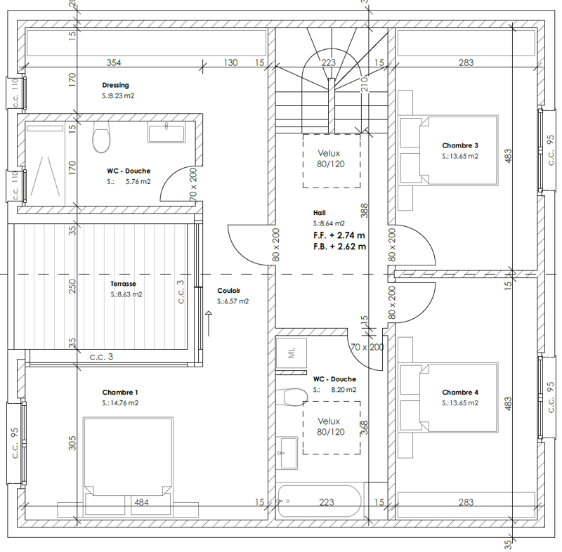 Magnifique maison individuelle de 5.5 pièces à Misery-Courtion (16)
