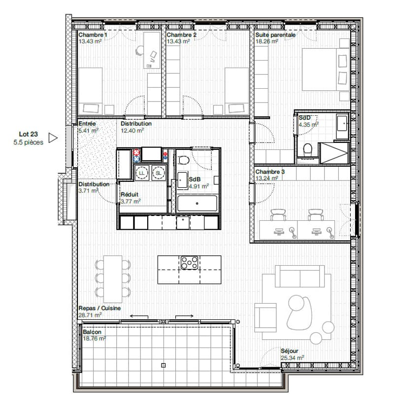 À vendre, Appartement PPE, 1632 Riaz, Réf 1632.23 (4)