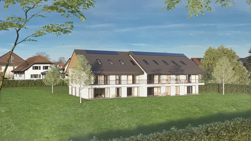 Estavayer / Frasses Dernier 2,5 pièces, Rez avec jardin de 83 m2 (2)