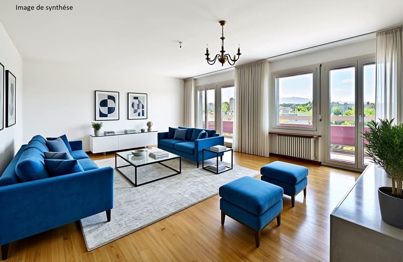 Spacieux appartement familial avec beau potentiel (3)