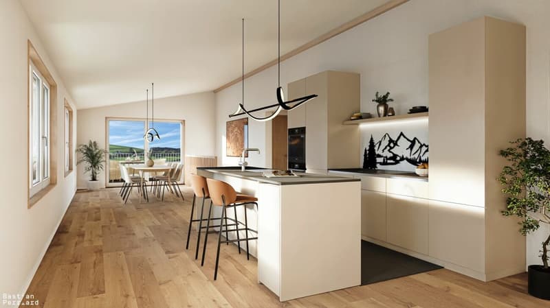 Treyvaux, Appartement 3.5 dans petite PPE (1)