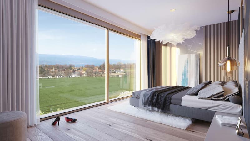 Cheyres, à vendre, magnifique attique de 190 m2 avec vue sur le lac ! (7)