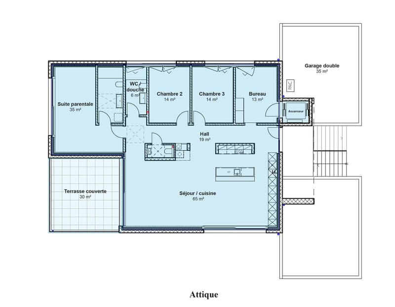 Cheyres, à vendre, magnifique attique de 190 m2 avec vue sur le lac ! (8)