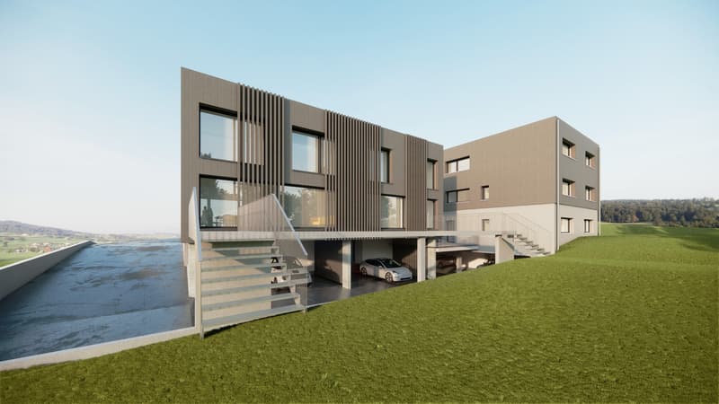 St-Aubin, à vendre, villa mitoyenne de 148 m2, terrain de 413 m2 (1)