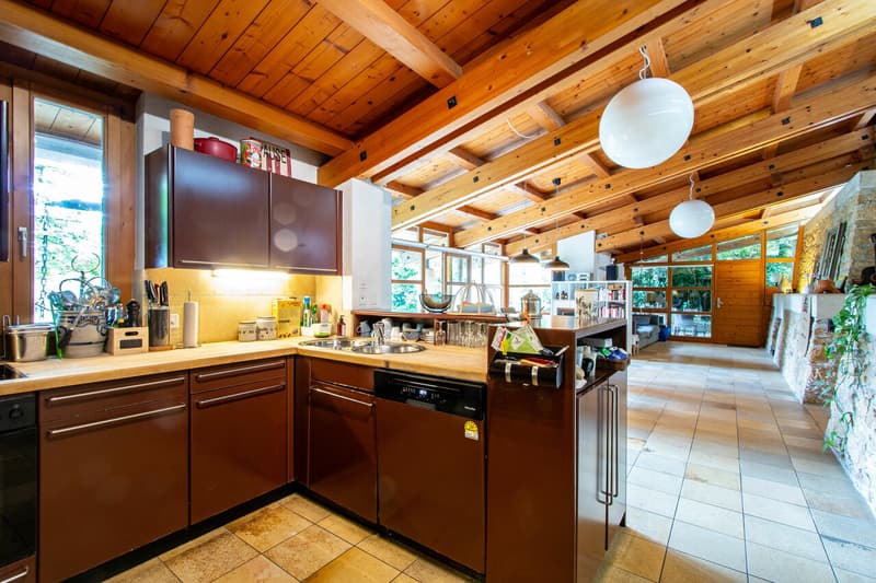 Küche - Wohnen / Cuisine - Salon