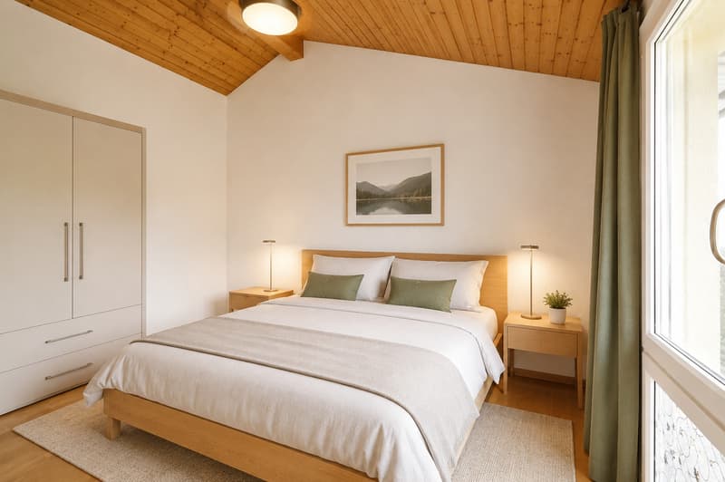 Obergeschoss: Zimmer / 1er étage: chambre
