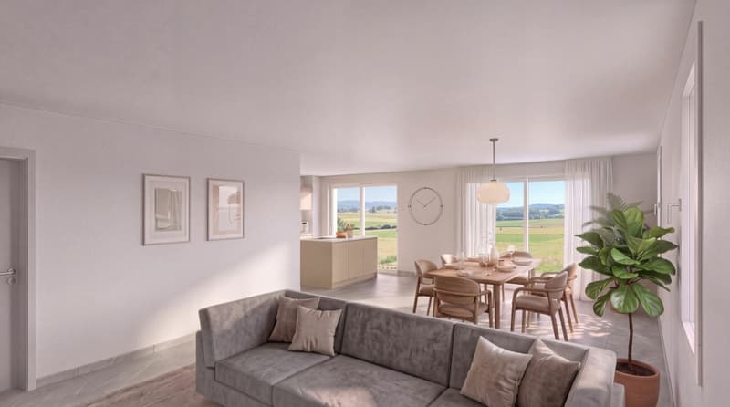Nouveau quartier résidentiel à Frasses - Appartement neuf de 5.5 pièces (1)