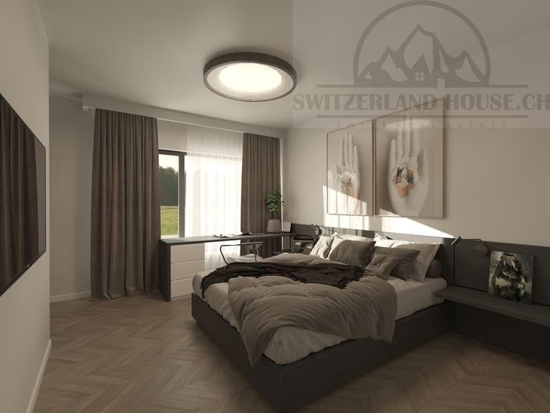 Magnifique attique 2,5 pcs avec grande terrasse à Givisiez (5)