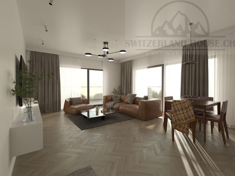 Magnifique attique 2,5 pcs avec grande terrasse à Givisiez (4)
