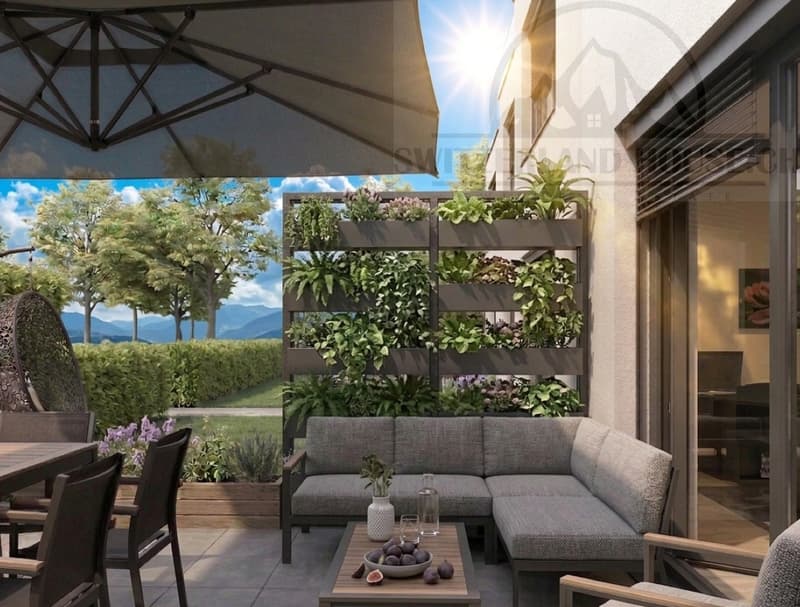 Magnifique 4,5 pcs en Duplex avec terrasse et jardin à Givisiez (4)