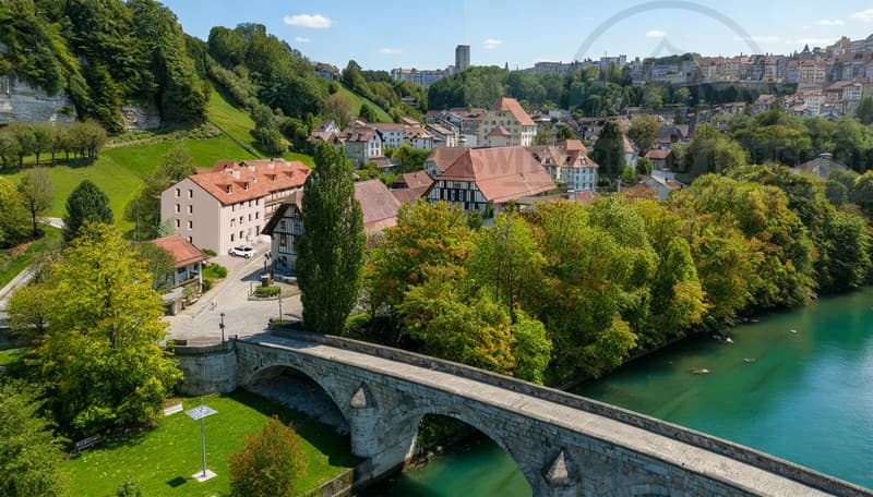 Magnifiques 4.5 pcs proche Sarine en basse ville de Fribourg (12)
