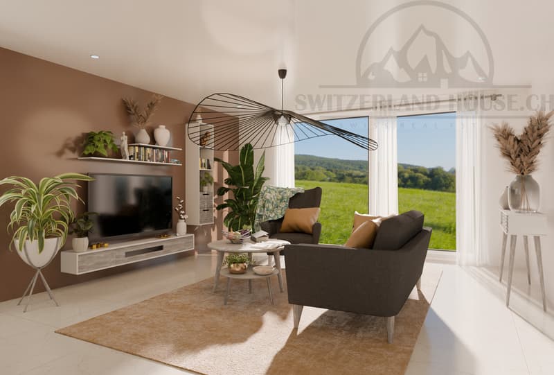 Magnifique villa individuelle neuve de 5.5 pcs avec grand jardin à Lovens (7)
