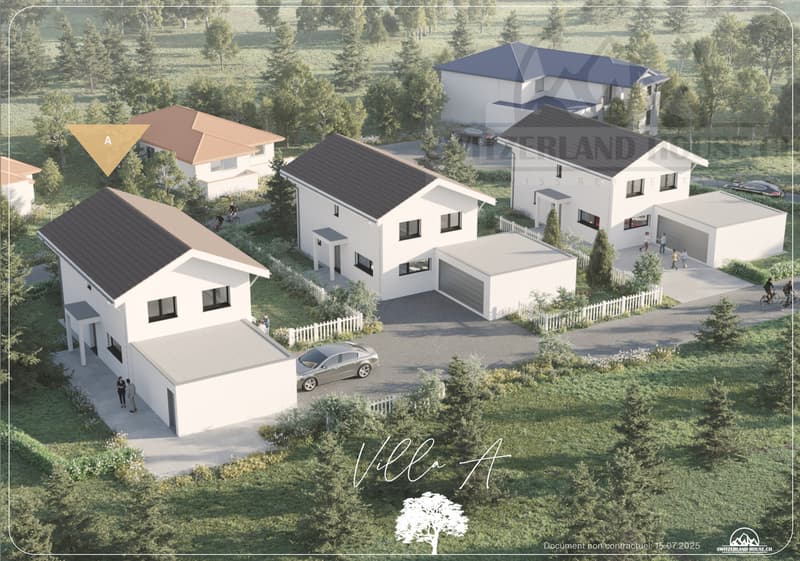 Spacieuse villa individuelle de 5.5 pcs avec grand jardin à Lovens proche nature (5)