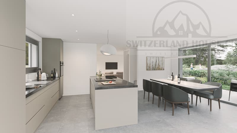 Spacieuse villa individuelle de 5.5 pcs avec grand jardin à Lovens proche nature (7)