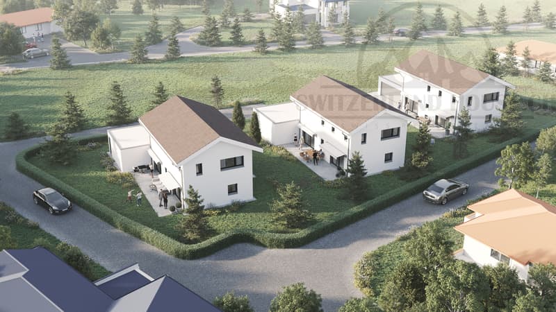 Spacieuse villa individuelle de 5.5 pcs avec grand jardin à Lovens proche nature (6)