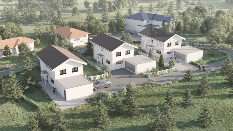 Spacieuse villa individuelle de 5.5 pcs avec grand jardin à Lovens proche nature (5)