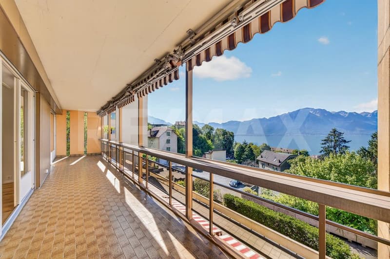Le Léman à perte de vue: superbe 4,5 pièces à Montreux (4)