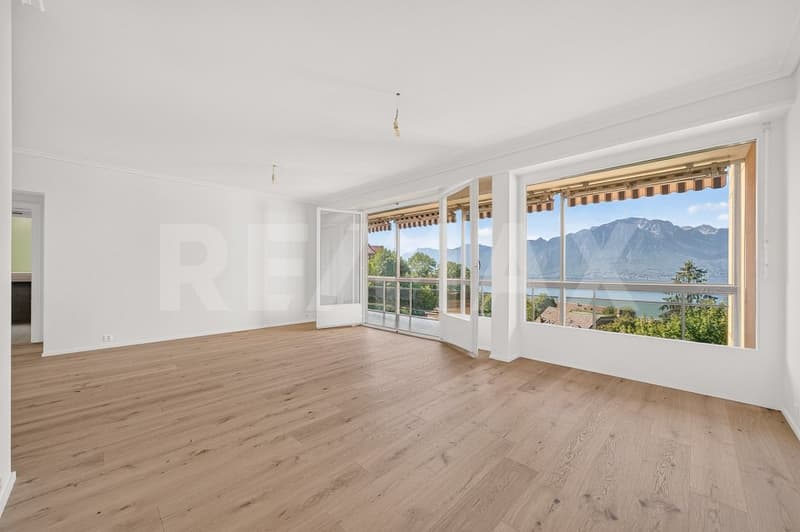 Le Léman à perte de vue: superbe 4,5 pièces à Montreux (2)