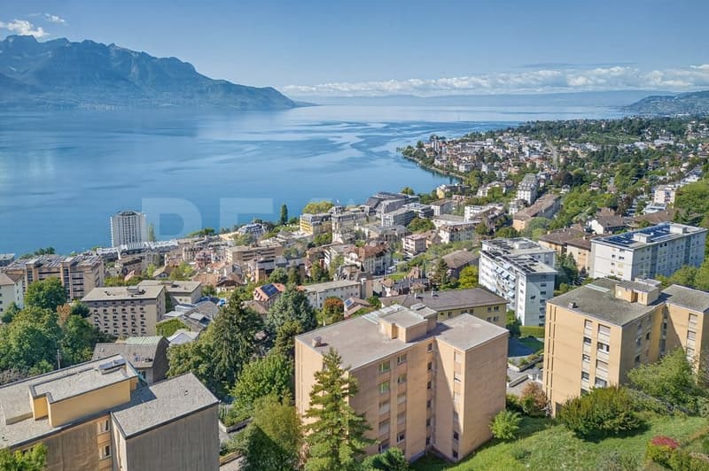 Le Léman à perte de vue: superbe 4,5 pièces à Montreux (1)