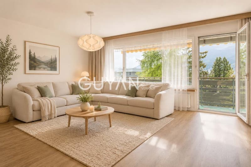 Wohnzimmer visualisiert