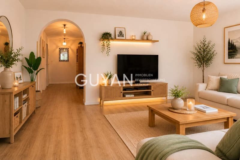 Wohnzimmer visualisiert