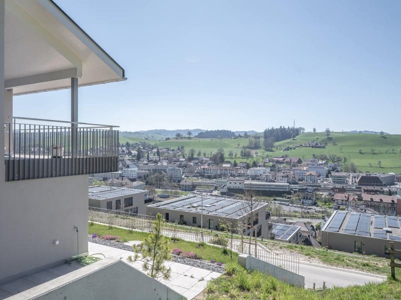 Schöne Weitsicht von der Alpenstrasse
