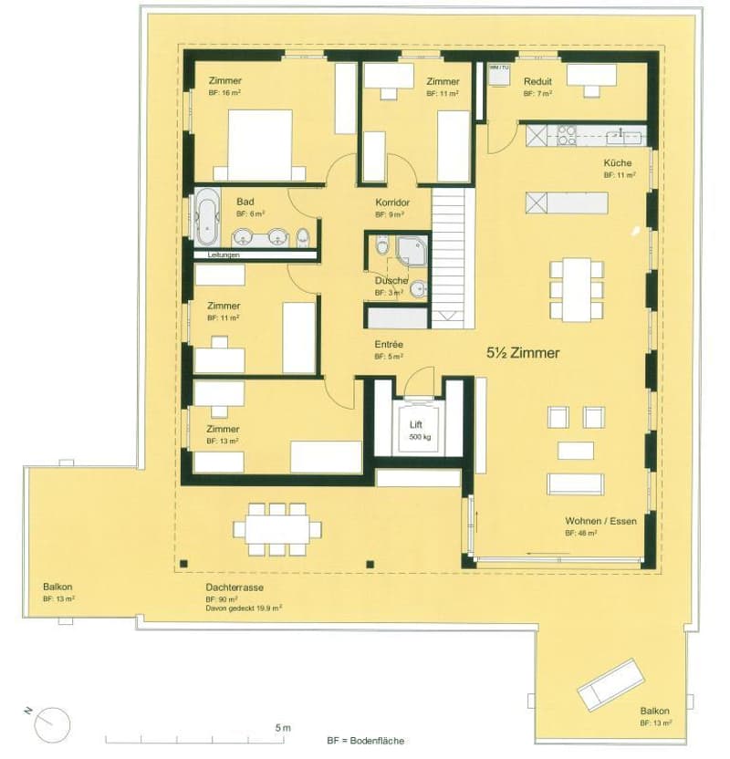 Schöne, helle 5.5-Zimmer-Attikawohnung an zentraler Lage (8)