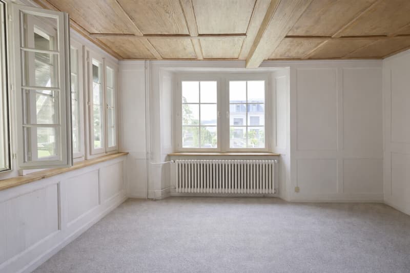 Zimmer Holzvertäfelungen Decke und Wände