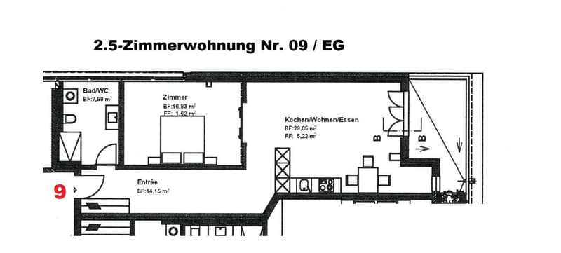 Helle 2.5-Zimmer Seniorenwohnung (6)