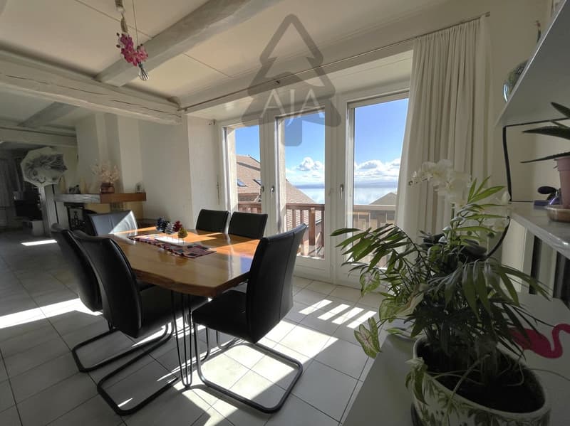 St-Aubin-Sauges, spacieux appartement de 4,5 pièces (121 m2) avec jardin privatif (53 m2), garage (6)