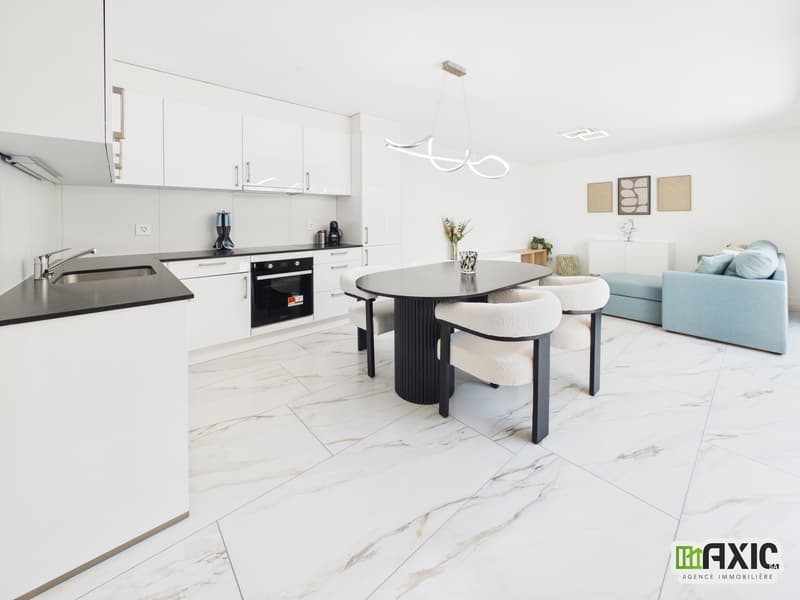 À LOUER - Nouveau 2.5 pièces au rez avec grande terrasse privative. (3)