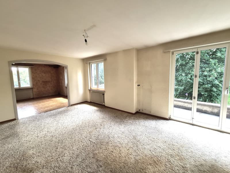 BASSECOURT - Charmante villa de 6,5 pièces à rénover idéalement bien située sur une jolie parcelle (19)
