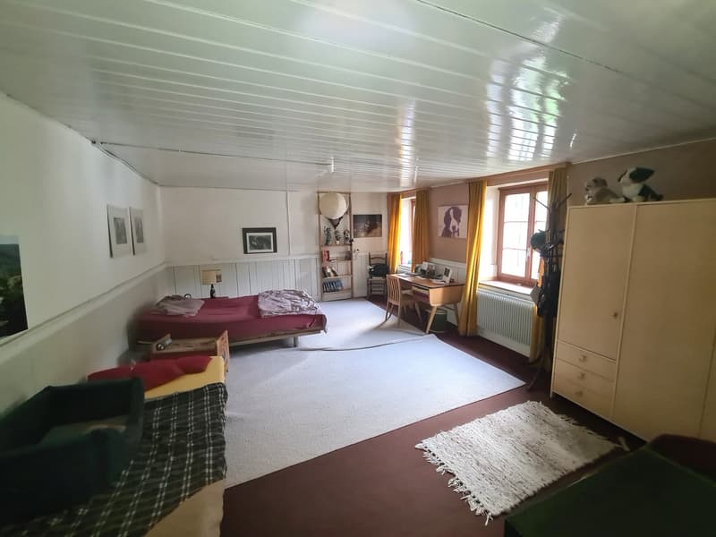 BIEN IMMOBILIER EXCEPTIONNEL - Grandiose maison villageoise de 2 appart. sur une grande parcelle (39)