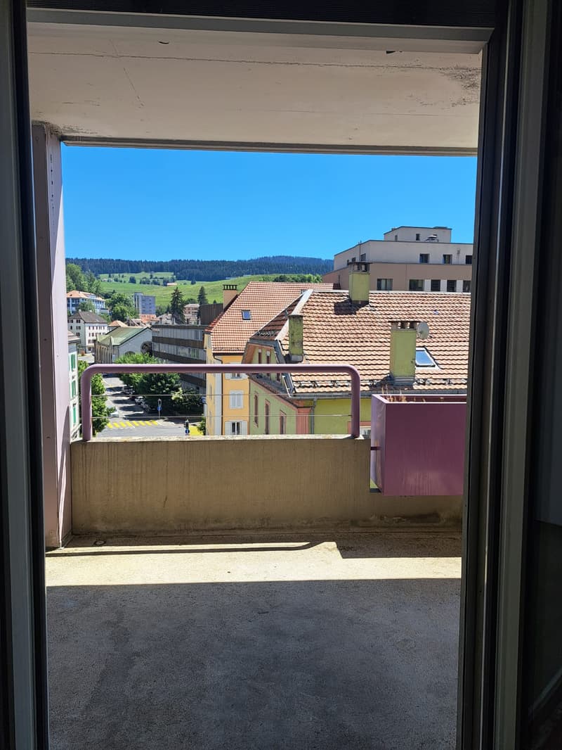 Appartement lumineux de 2 pièces avec balcon au Locle (12)