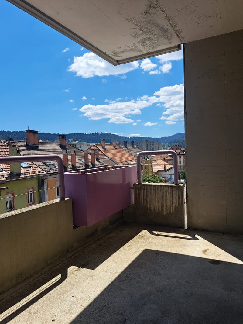 Appartement lumineux de 2 pièces avec balcon au Locle (10)